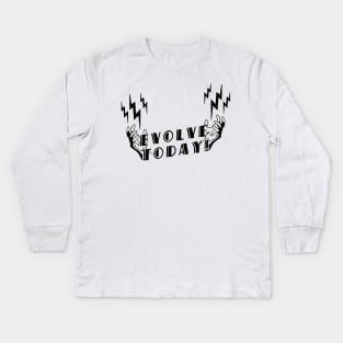 Evolve Today - Electro Bolt Kids Long Sleeve T-Shirt